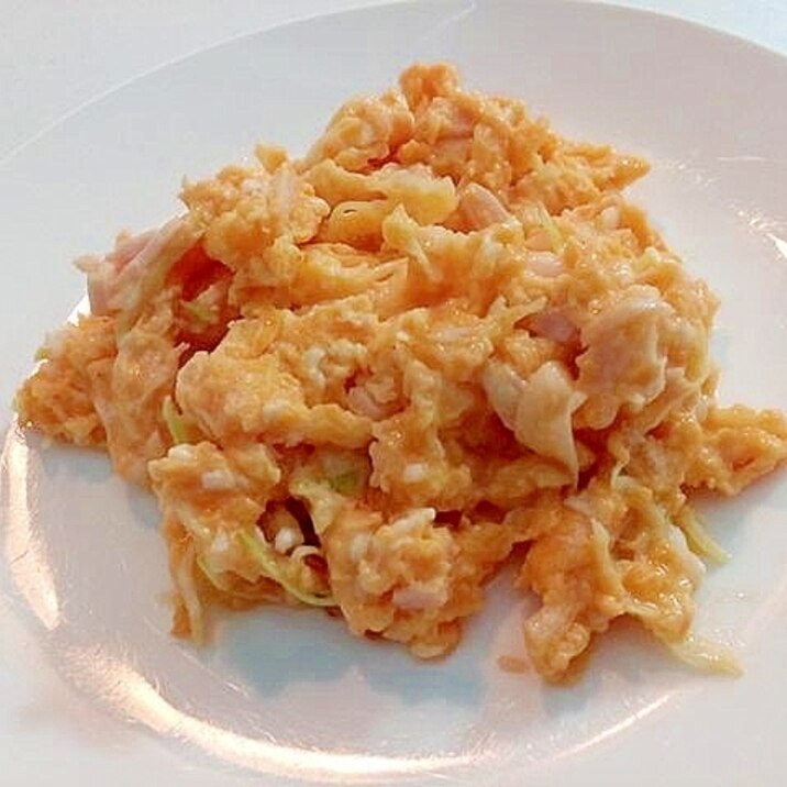 サラダチキンと千切りキャベツとチーズの卵炒め レシピ 作り方 By ぷ みぃまま 楽天レシピ